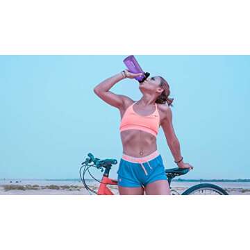 SENDESTAR Stainless Steel Water Bottle, Wide Mouth 32 oz Water Bottle with Straw Lid, Spout Lid, Double Wall Vacuum Insulated Leak Proof, Keeps Liquids Hot or Cold (Violet)