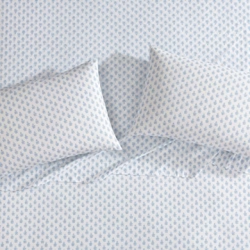 Laura Ashley Queen Percale Cotton Bedding Set - Breathing Comfort