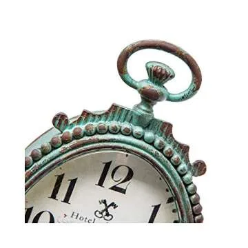 NIKKY HOME Vintage Table Clock Stylish Rustic Gift
