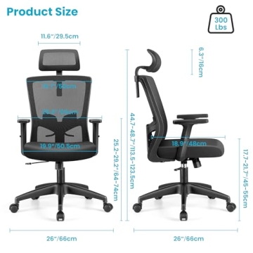 Ergonomic Brick Attic Office Chair with Lumbar Support