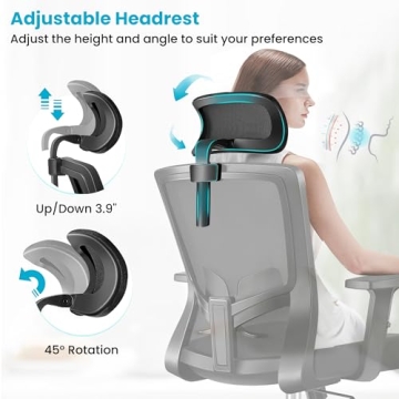 Ergonomic Brick Attic Office Chair with Lumbar Support