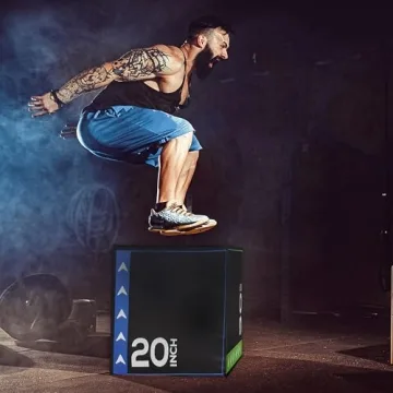 Plyometric Jump Box - Safe Adjustable Home Exercise Gear