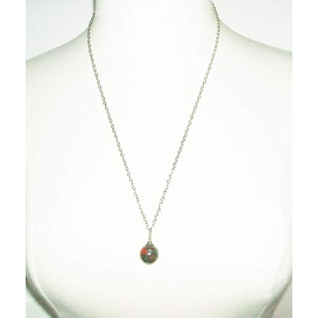 BLOODSTONE NECKLACE Unisex Pendant of Courage and Strength