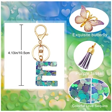 TTYY Initial Letter Keychains - Cute Designs for Girls