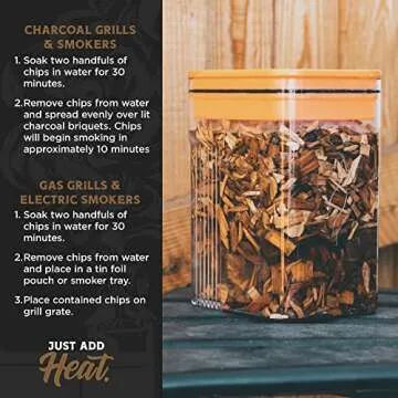 Fire & Flavor Premium Natural Wood Chips for Smoker