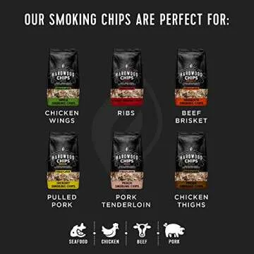 Fire & Flavor Premium Natural Wood Chips for Smoker