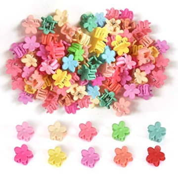 Cute Mini Hair Claw Clips Set for Girls - 50 Colors