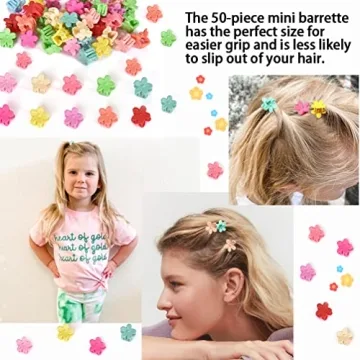 Cute Mini Hair Claw Clips Set for Girls - 50 Colors