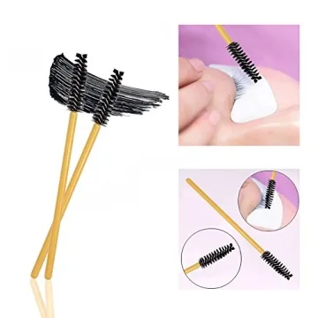 300 Pack Disposable Lash Wands for Eyelash and Brow Application