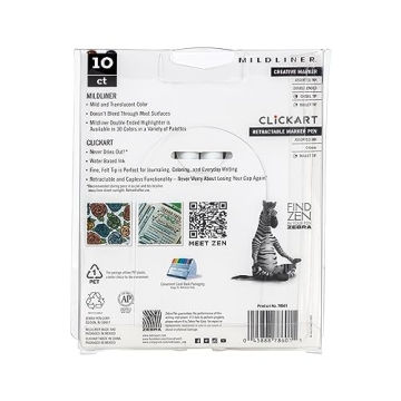 Zebra Pen Neutral Palette Set with 8 Mildliners and 2 Markers