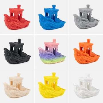 iSANMATE High Speed Rainbow Filament, Fast Changing Color Rainbow PLA+ Filament 1.75mm Designed for High Speed 30-600mm/s, Fast Printing Speed PLA, Dimensional Accuracy ±0.02mm, 1kg Spool (2.2lbs)