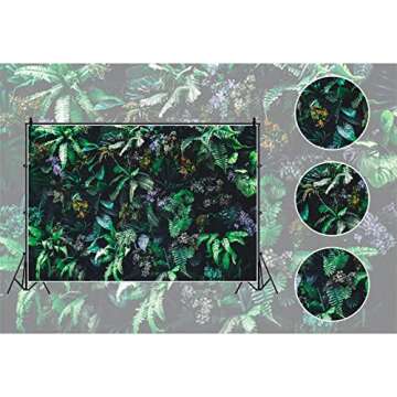 shensu Tropical Green Plants Flowers Backdrops for Photography 9x6ft Natural Green Leaves Photo Background Girls Women Portrait Photoshoot Photo Booth Studio Props Garden Party Decor Vinyl