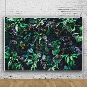 shensu Tropical Green Plants Flowers Backdrops for Photography 9x6ft Natural Green Leaves Photo Background Girls Women Portrait Photoshoot Photo Booth Studio Props Garden Party Decor Vinyl