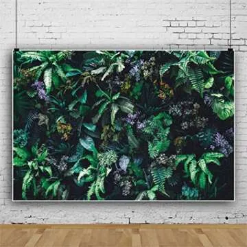 Tropical Green Plants Photo Backdrop 9x6ft for All Occasions
