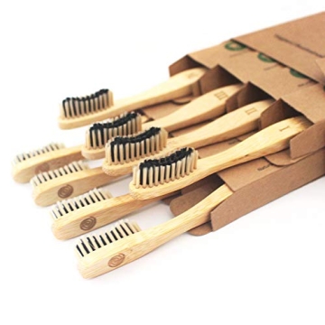 Bamboozled Charcoal Toothbrush Set | Eco-Friendly Bamboo Brushes | Sustainable Oral Care