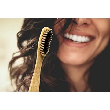 Bamboozled Charcoal Bamboo Toothbrush Set of 8 Eco-Friendly