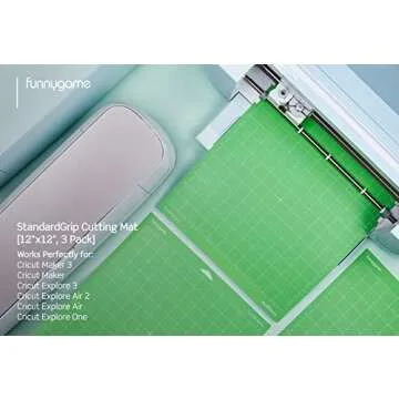 Funnygame 12x12 Cutting Mat Pack for Cricut Machines