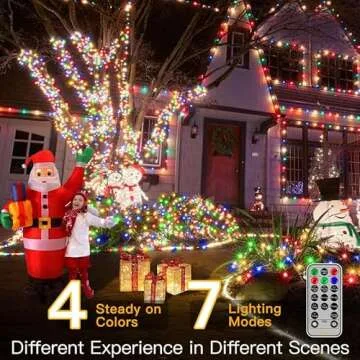 Ollny Christmas Lights 210FT 640LED Waterproof Remote Control