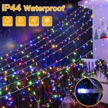 Ollny Christmas Lights 210FT 640LED Waterproof Remote Control