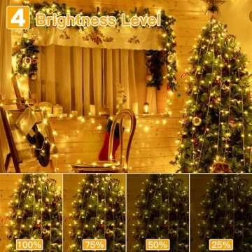 Ollny Christmas Lights 210FT 640LED Waterproof Remote Control