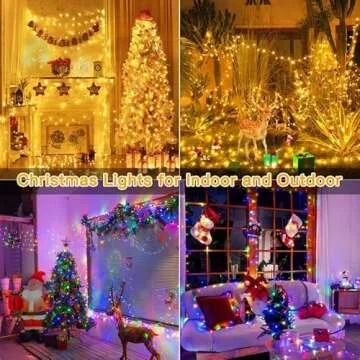 Ollny Christmas Lights 210FT 640LED Waterproof Remote Control