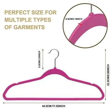 Quality Hangers 50 Pack Slim Plastic Hangers for Clothes - Sturdy Non-Velvet Pink Hangers with 360° Swivel Chrome Hook & Notches - Versatile for Coats Shirts Dresses – Pink