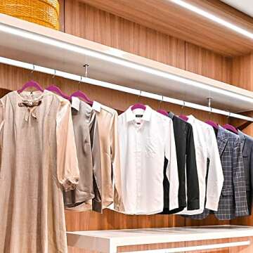 Quality Hangers 50 Pack Slim Plastic Hangers for Clothes - Sturdy Non-Velvet Pink Hangers with 360° Swivel Chrome Hook & Notches - Versatile for Coats Shirts Dresses – Pink