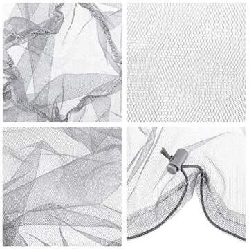 HESTYA 4 Pack Mosquito Net Mesh for Head Face Neck Fly Netting Hood from Bugs Gnats No See Net with ...