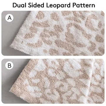 Ultra Soft Leopard Throw Blanket Luxurious Cozy MH MYLUNE HOME
