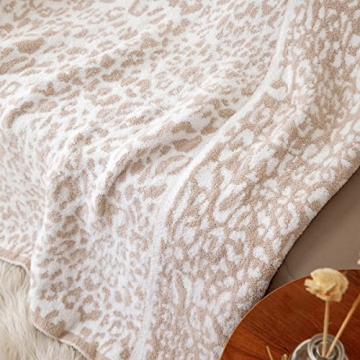 Ultra Soft Leopard Throw Blanket Luxurious Cozy MH MYLUNE HOME