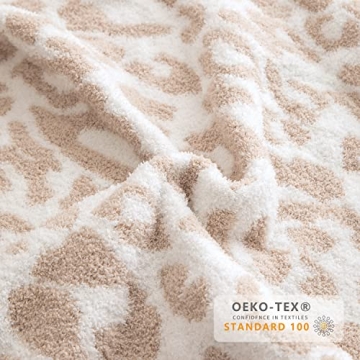 Ultra Soft Leopard Throw Blanket Luxurious Cozy MH MYLUNE HOME