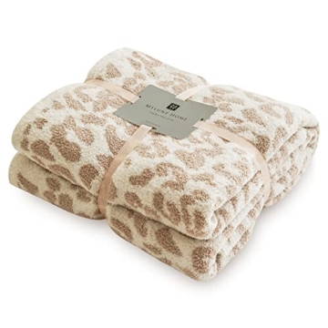 Ultra Soft Leopard Throw Blanket Luxurious Cozy MH MYLUNE HOME