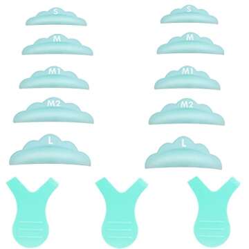 DIY Lash Lift Pads – 10 Pcs in 5 Sizes for Perfect Lashes