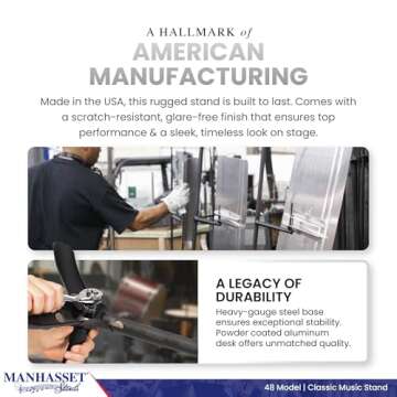 Manhasset 4801 M48 Symphony Music Stand AC48S