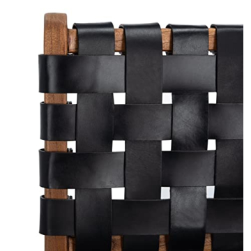 Safavieh Taika Dining Chair - Luxurious Black Leather Style