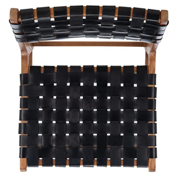 Safavieh Taika Dining Chair - Luxurious Black Leather Style