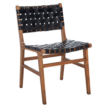 Safavieh Taika Dining Chair - Luxurious Black Leather Style