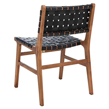 Safavieh Taika Dining Chair - Luxurious Black Leather Style