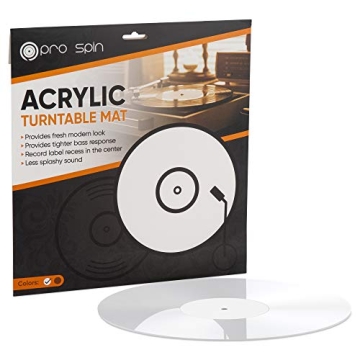 PRO SPIN Acrylic Turntable Mat for Enhanced Sound & Style