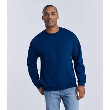 Gildan - Heavy Blend Crewneck Sweatshirt - 18000 - L - Heather Sport Dark Green