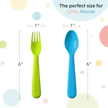 Plaskidy Toddler Spoons - Safe, Colorful & Durable Set