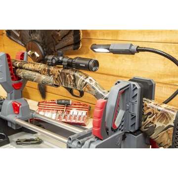 Real Avid Master Gun Workstation Up to 18.3" Of Travel One-Hand Quick Adjustable Clamping, Non-Marri...