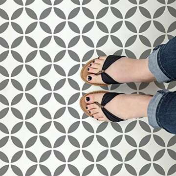 Japanese Tile Stencil - Versatile Floor Stencils for Bathroom & Kitchen