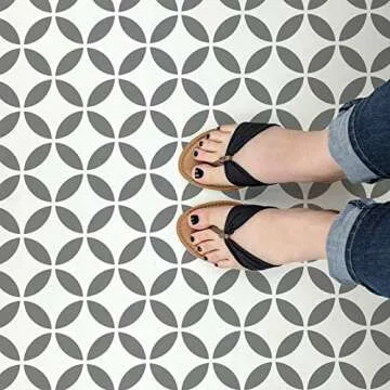 Japanese Tile Stencil - Versatile Floor Stencils for Bathroom & Kitchen