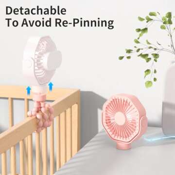 Versatile Portable Stroller Fan with Tripod