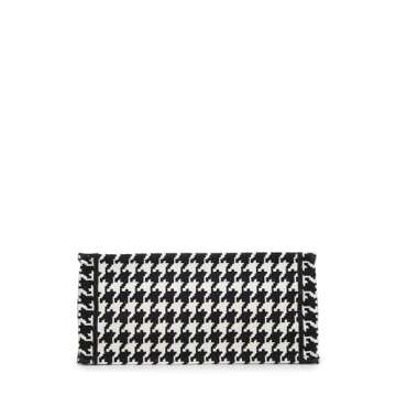 Dior, Pre-Loved Black & White Houndstooth Book Tote Medium, Multi