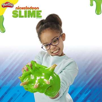Play-Doh Nickelodeon Slime Brand Compound Stretchy Green Tub, 30 Ounces of Bulk Slime for Kids, Sensory Toys for Girls & Boys 3 Years & Up, Kids Gifts