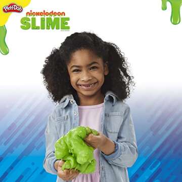Play-Doh Nickelodeon Slime Brand Compound Stretchy Green Tub, 30 Ounces of Bulk Slime for Kids, Sensory Toys for Girls & Boys 3 Years & Up, Kids Gifts