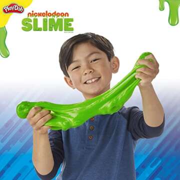 Play-Doh Nickelodeon Slime Brand Compound Stretchy Green Tub, 30 Ounces of Bulk Slime for Kids, Sensory Toys for Girls & Boys 3 Years & Up, Kids Gifts