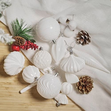 Christmas Ball Ornaments 24 PCS Shatterproof Plastic Decor